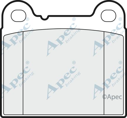 APEC BRAKING stabdžių trinkelių rinkinys, diskinis stabdys PAD716